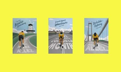 omfavne tage ned muggen Etape-plakater af jysk grafiker er blevet officielt Tour De France-merchandise  - Euroman
