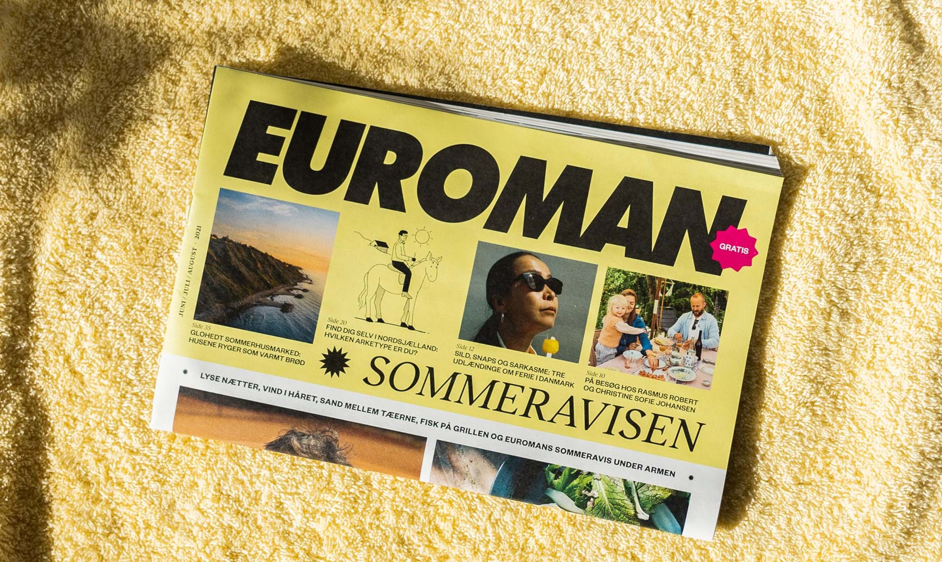 blanding Syd Fellow Solskin, sommerliv og avispapir: Euroman lancerer en gratis sommeravis -  Euroman